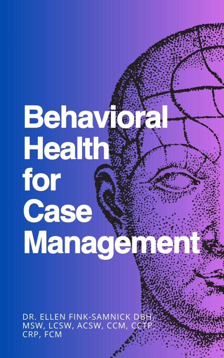 book cover behavioral health for case managers